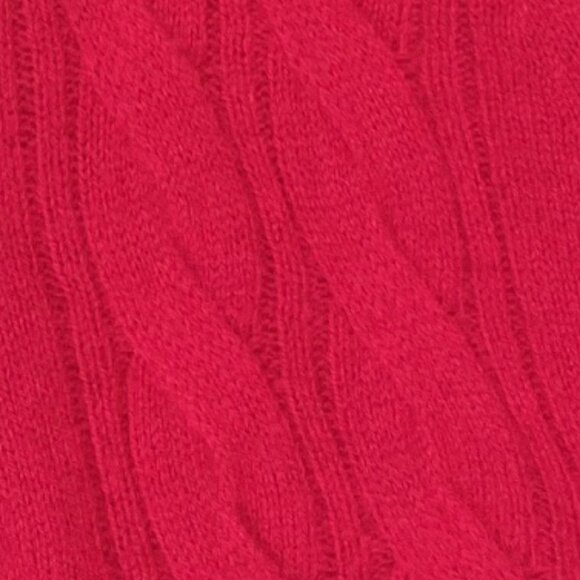 J. Crew Cashmere Cropped Cable-Knit V-Neck Cardigan Sweater Size Medium - Picture 3 of 4